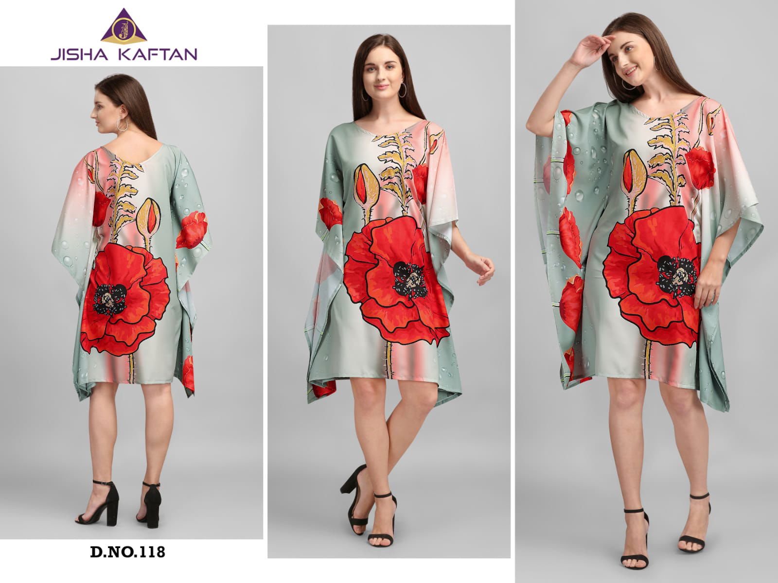 Kaftan Kurti Vol 3 By Jelite Polyester Crepe Digital Printed Kaftan Suppliers In India
